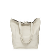 Geanta shopper din piele naturala DiAmanti Luisa Beige